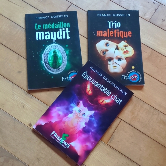 🌞2/15$ Lot 3 Livre Épouvante Pour Ado - Picture 2 of 7